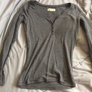 Grey Hollister Sweater Top